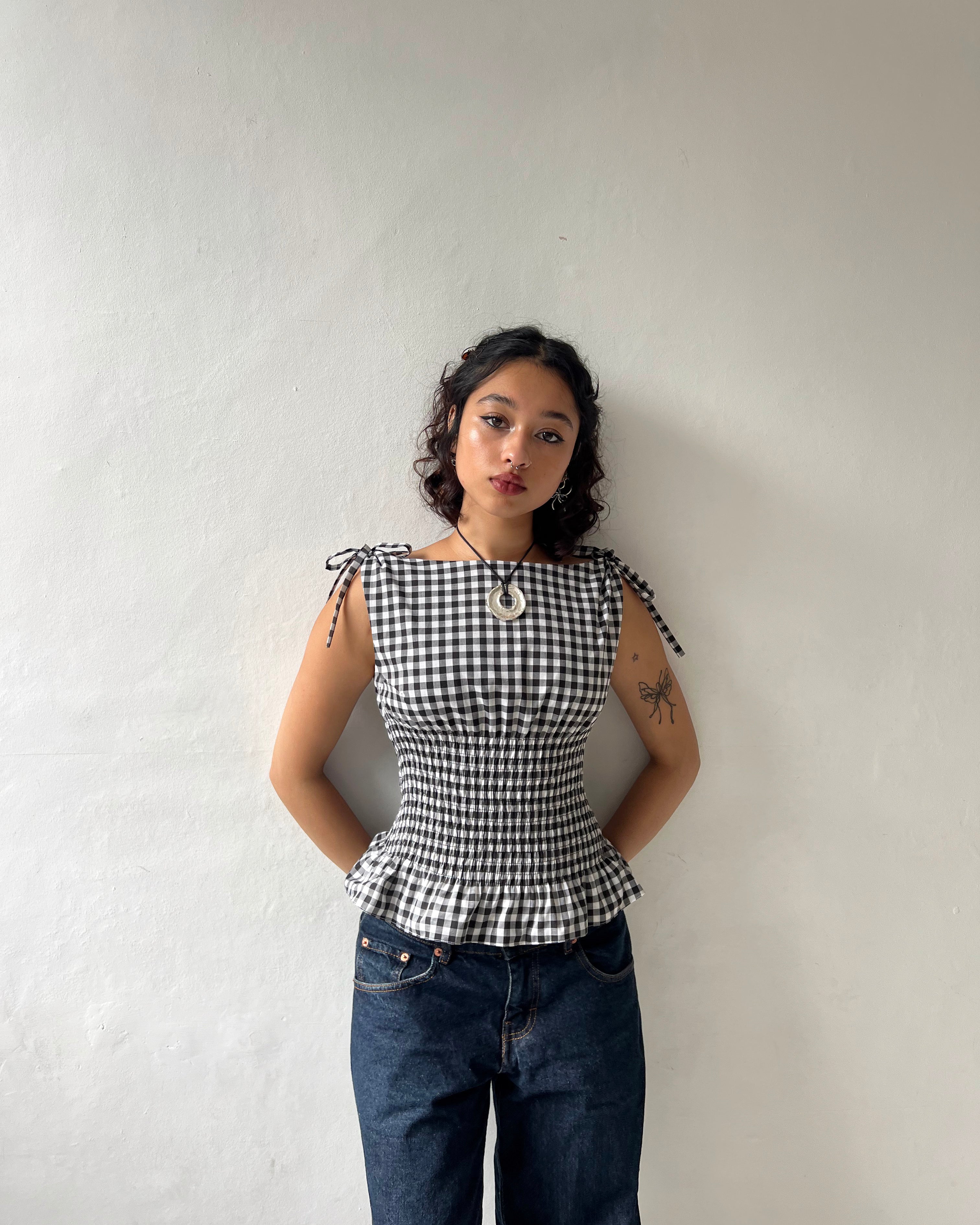 The Amélie Top in Gingham