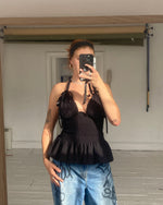 Load image into Gallery viewer, The Freya Top in Black  -  PRE-ORDER
