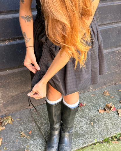 The Lottie Skirt in Slate Check