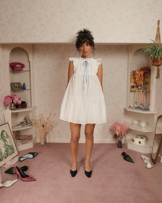 The Savannah Dress in Ivory