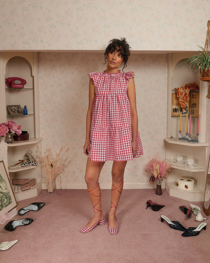 The Savannah Dress in Red Gingham
