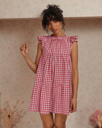 Load image into Gallery viewer, The Savannah Dress in Red Gingham
