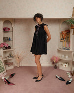 Load image into Gallery viewer, The Savannah Dress in Black Viscose
