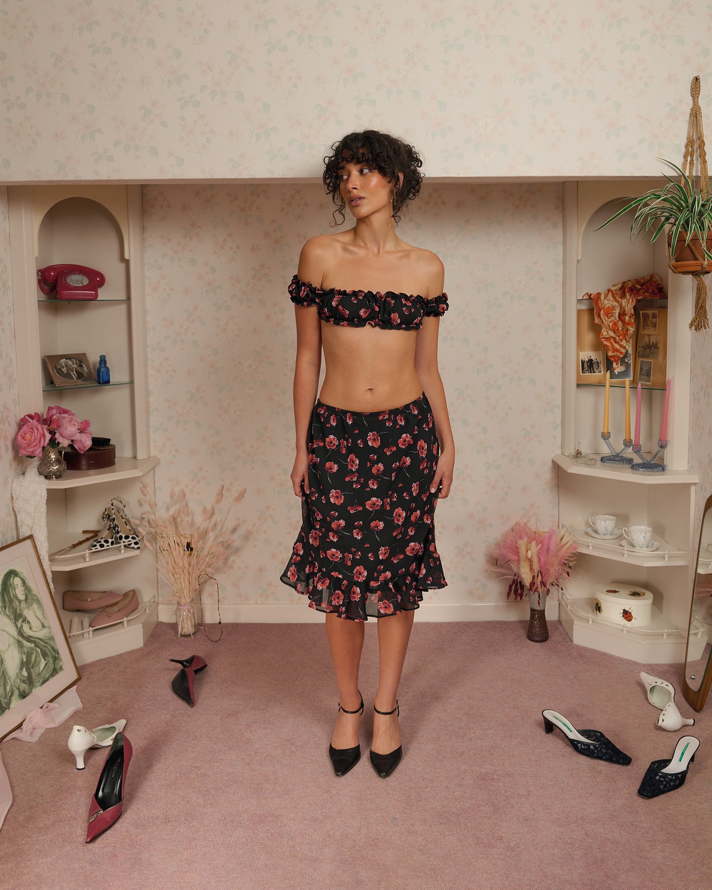 The Nora Skirt in Poppy