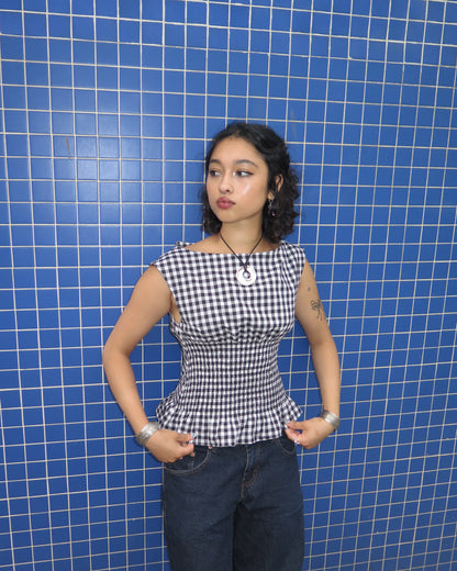 25. The Amelie in Gingham - XL