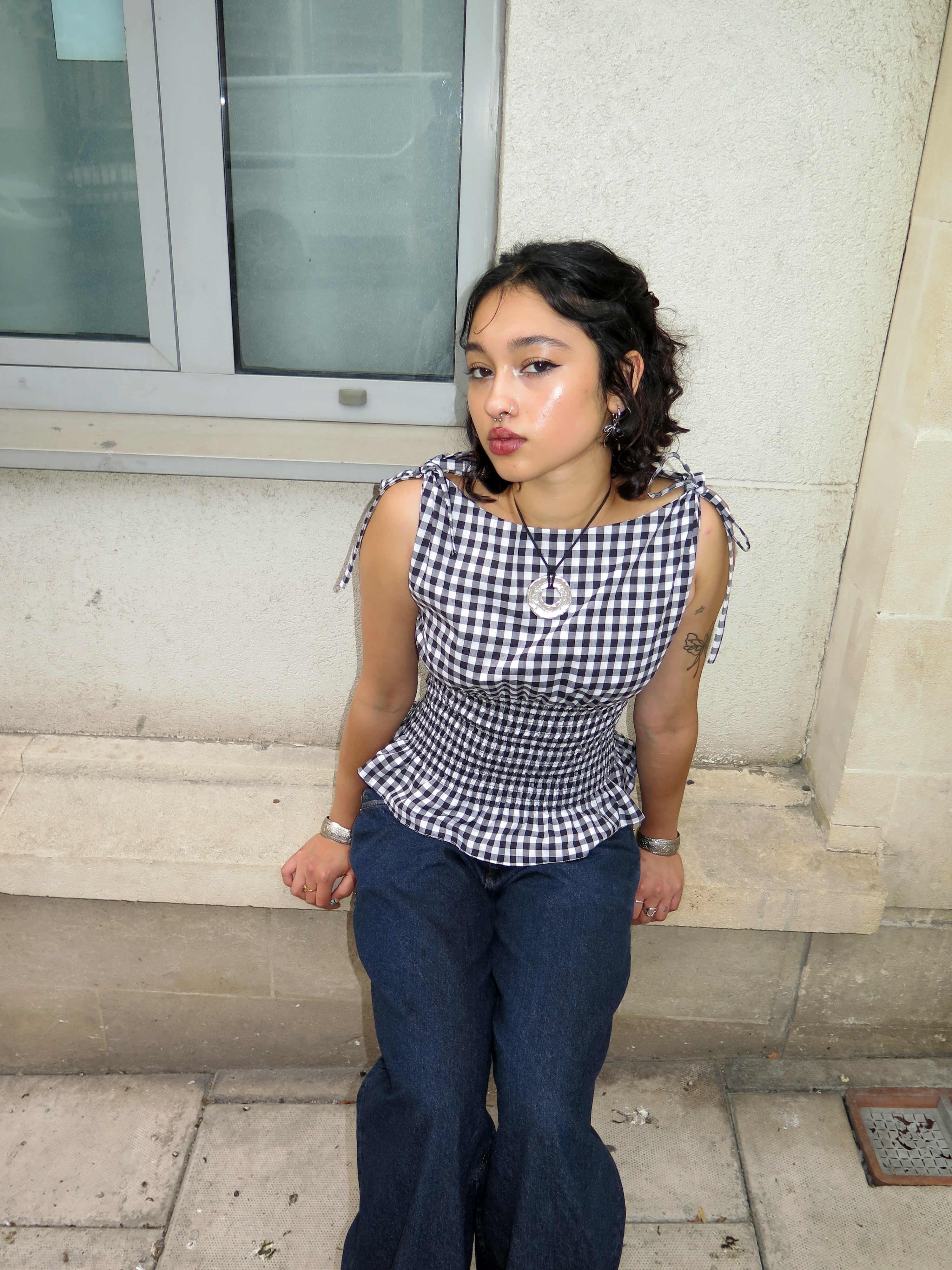 The Amélie Top in Gingham