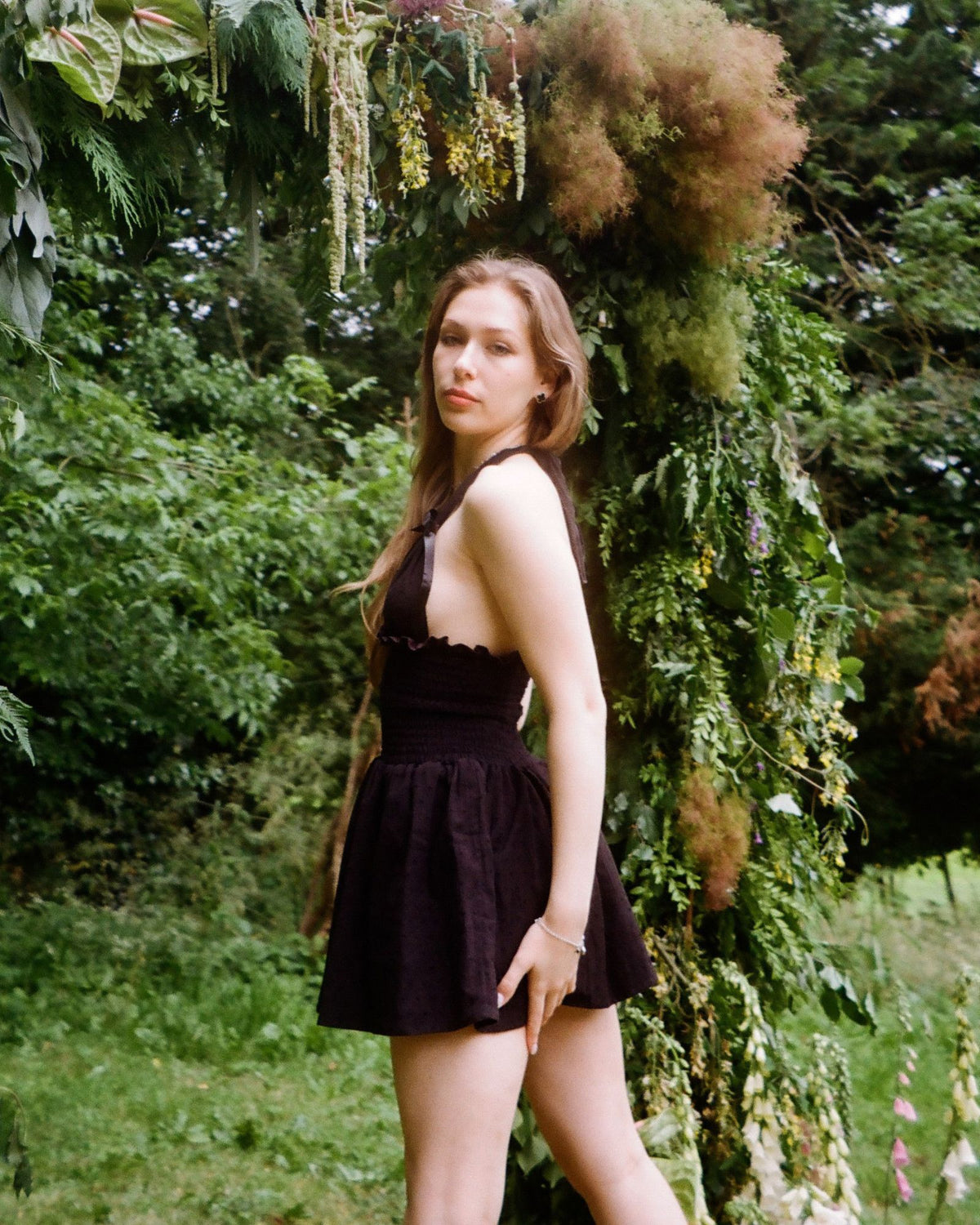 37. The Freya Mini Dress in Black - S