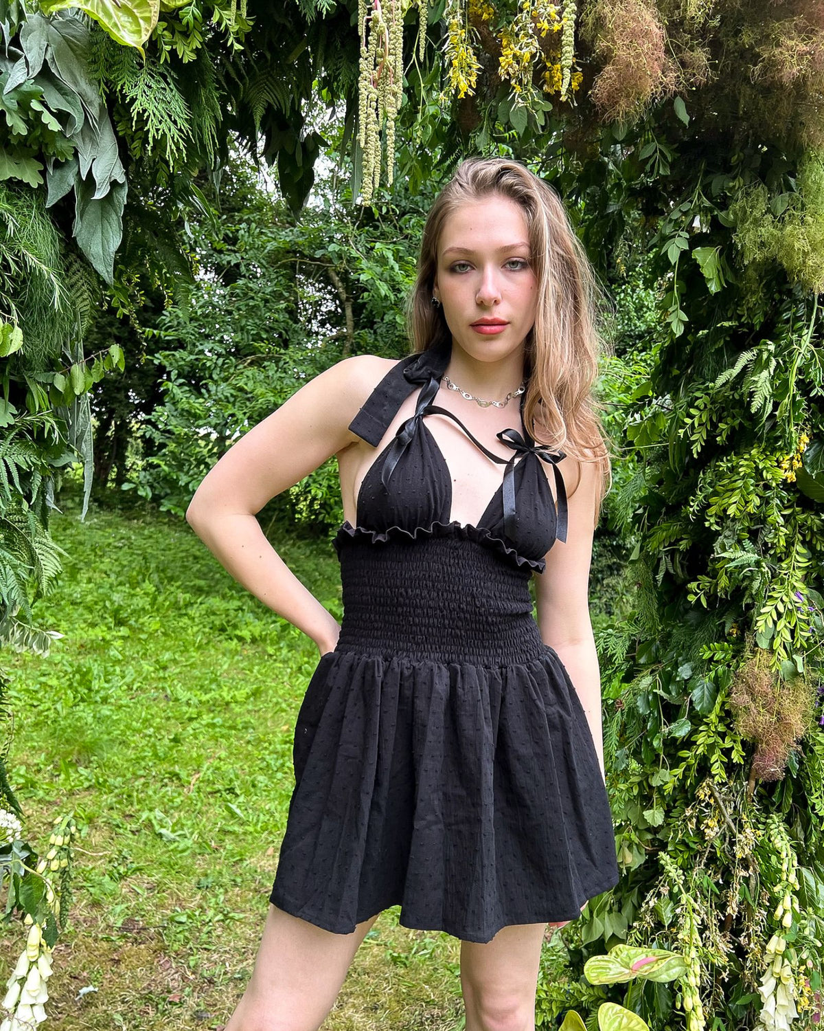 37. The Freya Mini Dress in Black - S