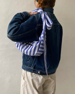 Load image into Gallery viewer, The Milo Bag in Blueberry Stripe
