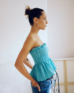 Load image into Gallery viewer, The Calypso Bodice in Turquoise
