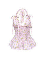 Load image into Gallery viewer, The Freya Top in Pink Ditsy
