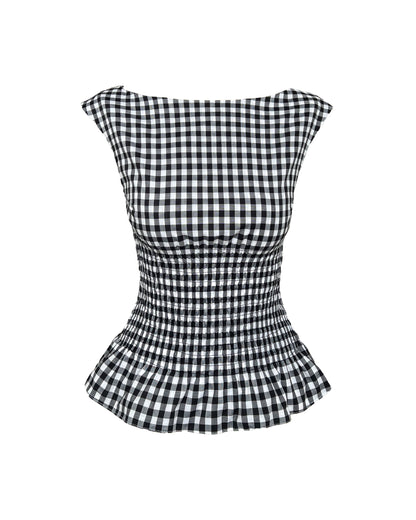 25. The Amelie in Gingham - XL
