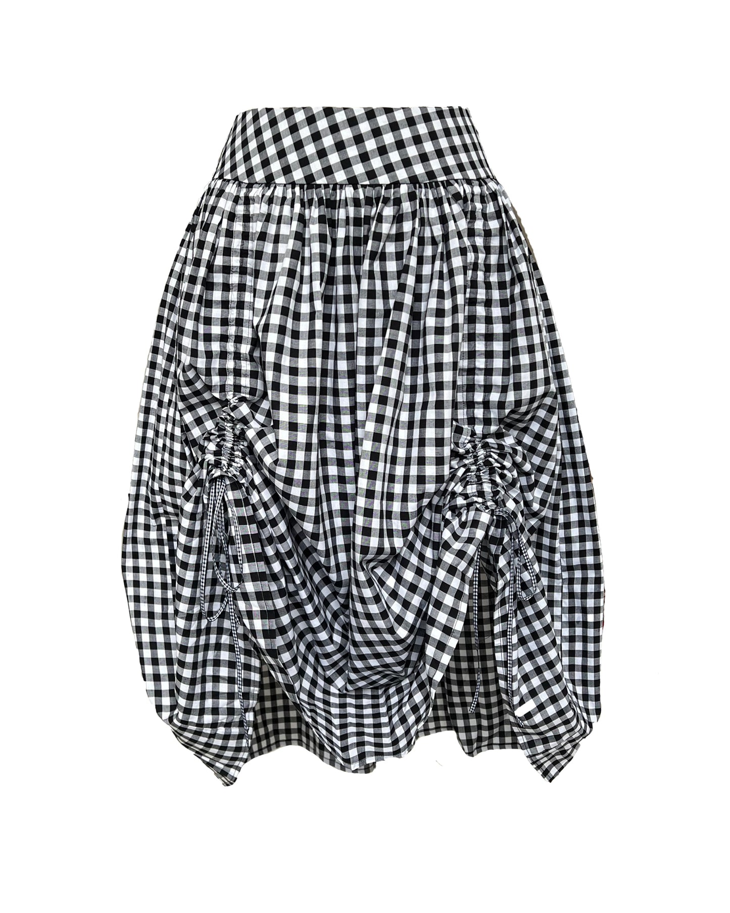 The Lola Skirt in Monochrome Gingham