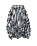 Load image into Gallery viewer, The Lola Skirt in Monochrome Gingham
