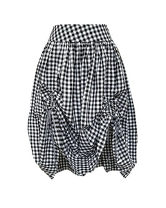 The Lola Skirt in Monochrome Gingham