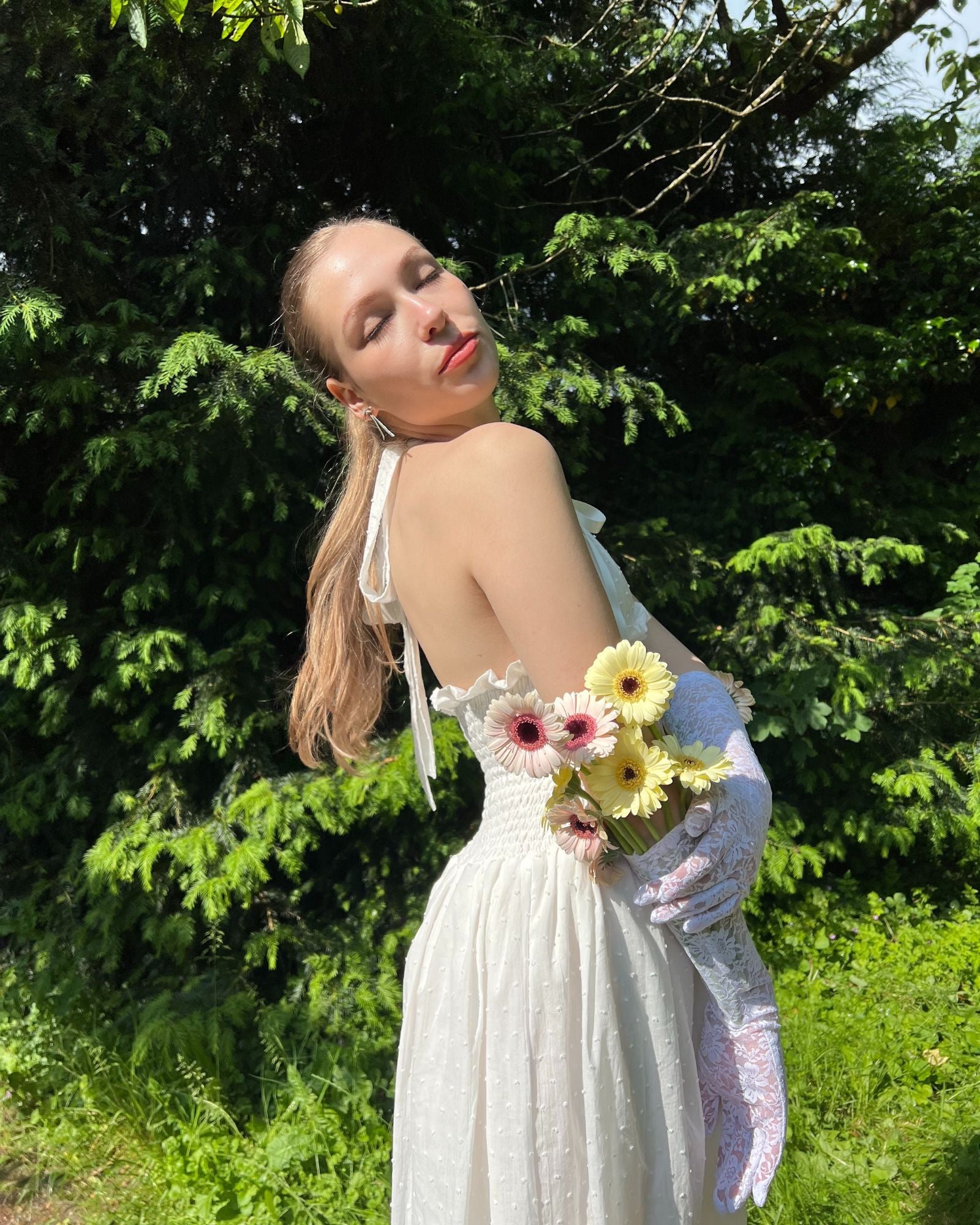 The Freya Maxi Dress in Ivory Beasha Studios The Freya Maxi Dress in Ivory Beasha Studios