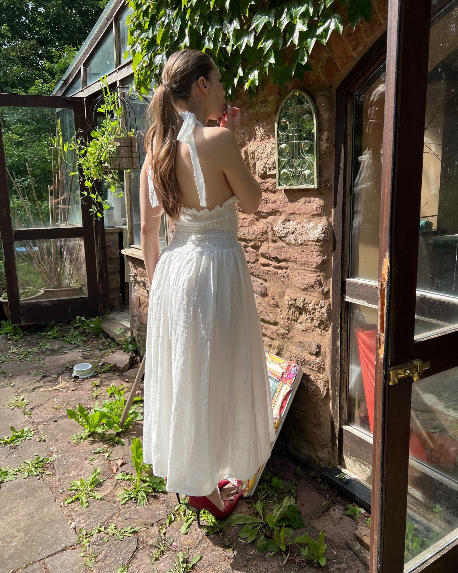 The Freya Maxi Dress in Ivory Beasha Studios The Freya Maxi Dress in Ivory Beasha Studios