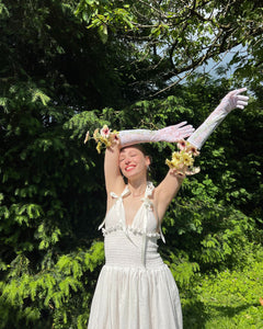 The Freya Maxi Dress in Ivory