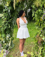 Load image into Gallery viewer, The Freya Mini Dress in Ivory
