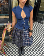 Load image into Gallery viewer, The Paulina Top in Indigo Denim
