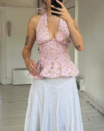 Load image into Gallery viewer, The Freya Top in Pink Ditsy
