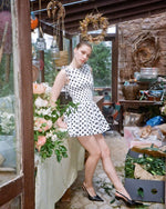 Load image into Gallery viewer, The Amélie Dress in Polka Dot
