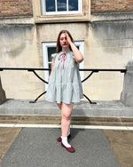 Load image into Gallery viewer, The Savannah Dress in Sage Stripe
