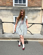 Load image into Gallery viewer, The Savannah Dress in Sage Stripe
