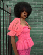 Load image into Gallery viewer, The Babydoll Top in Papaya Pink
