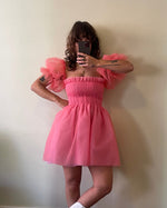 Load image into Gallery viewer, The Babydoll in Papaya Pink - Mini or Midi
