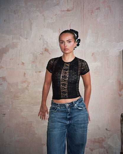 The Sophia Lace Baby Tee