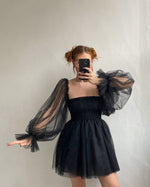 Load image into Gallery viewer, The Babydoll in Raven Black - Mini or Midi
