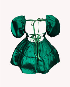 The Fantasia Dress in Emerald Green