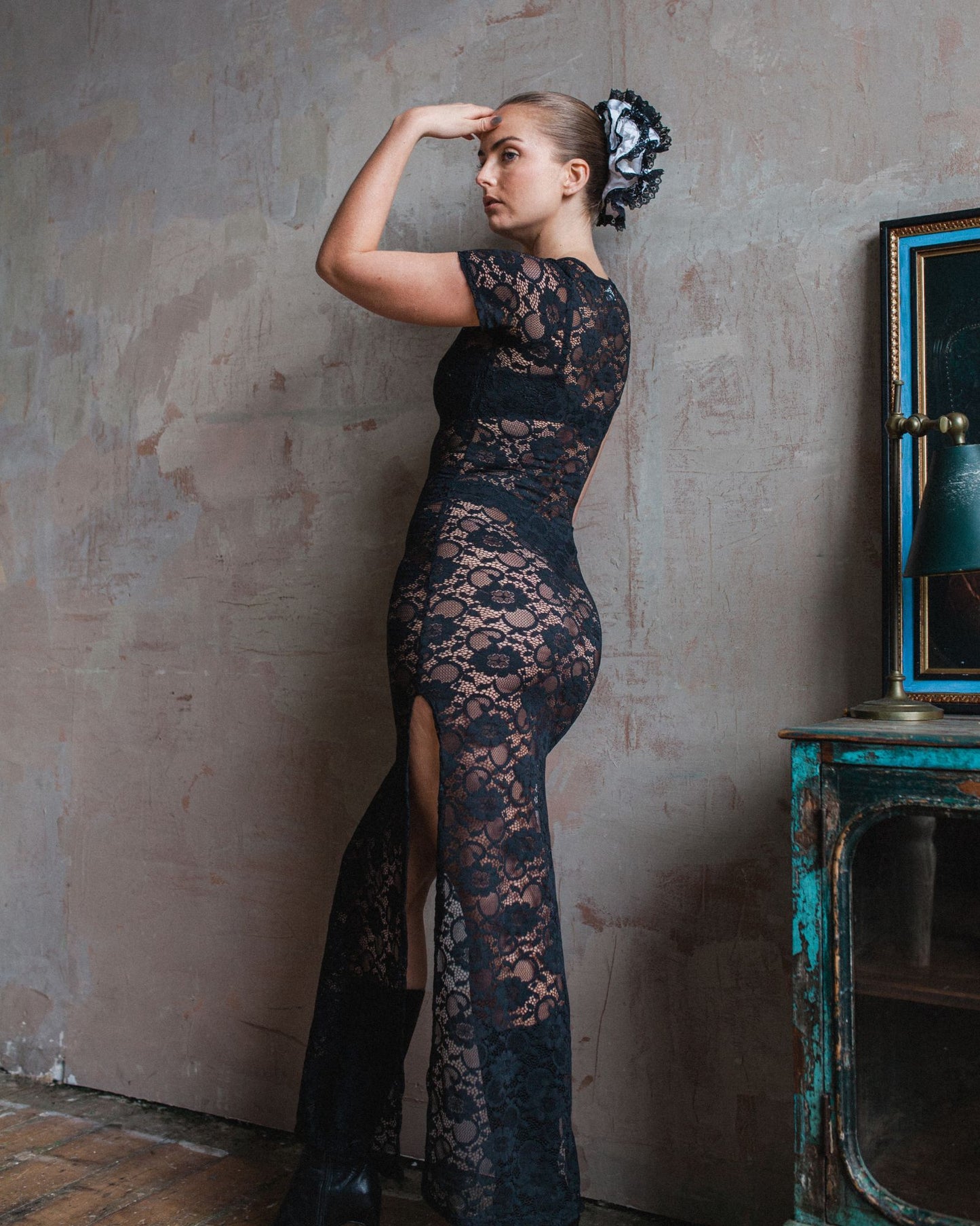 The Monica in Black Floral
