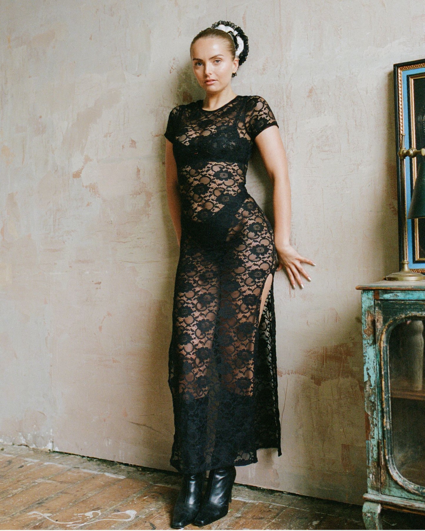 The Monica in Black Floral