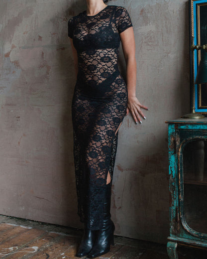 The Monica in Black Floral