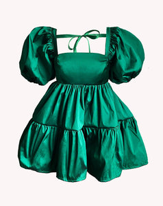The Fantasia Dress in Emerald Green